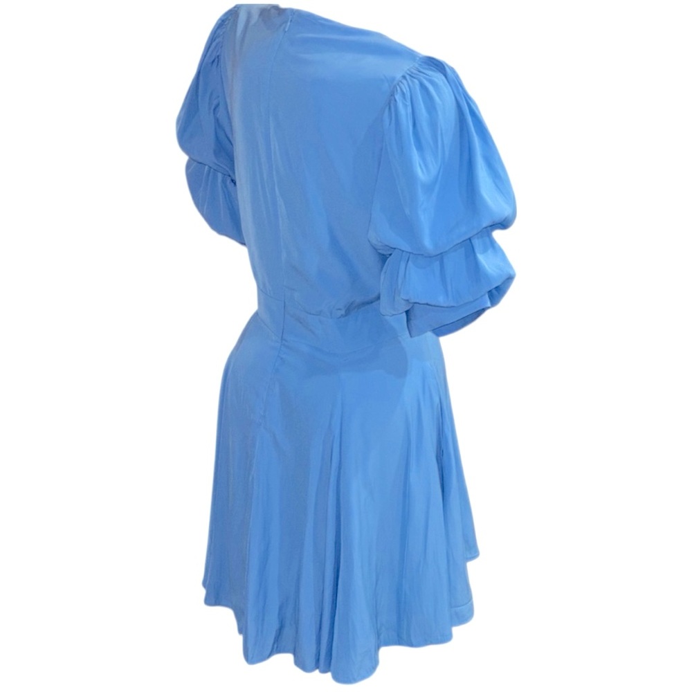 1. State Sky Blue Puff Sleeve whimsical feminine romantic Mini Dress - Picture 9 of 11